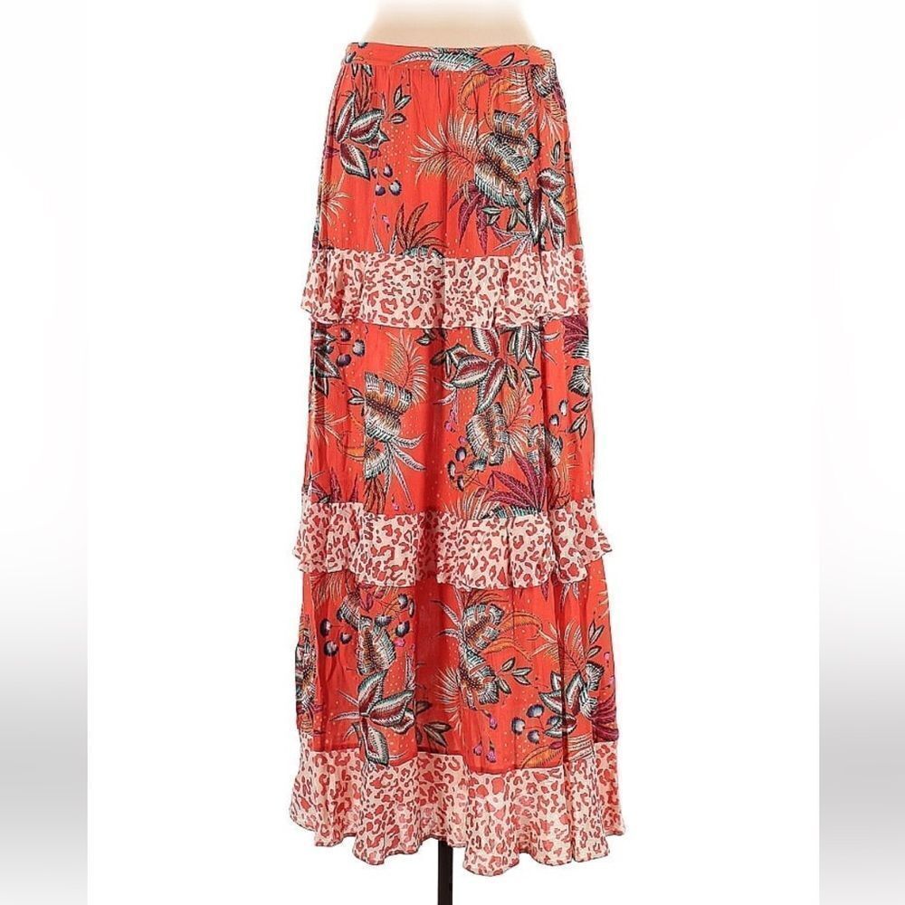 Farm Rio ruffle tiered maxi skirt NWT - Picture 7 of 8